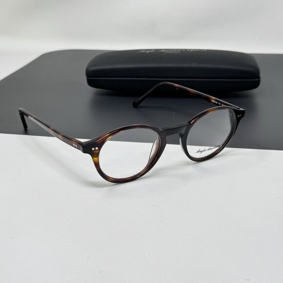 Anglo American Optical Mod 406 TO 47mm Dark Tortoise Glasses England 47 [] 21 - Picture 4 of 12